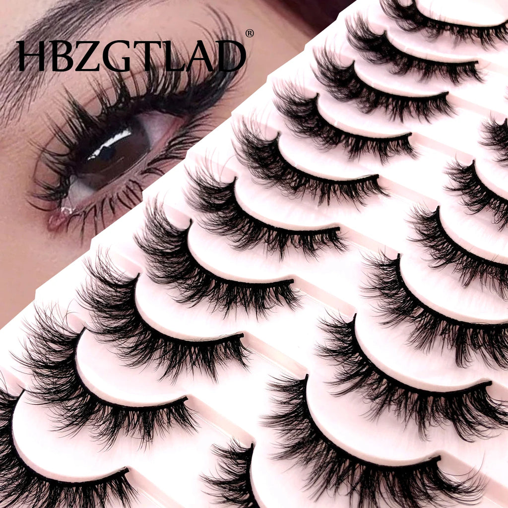 HBZGTLAD 30/40 pairs of natural long 3D artificial mink false eyelashes false eyelashes makeup set mink eyelashes extended eyela