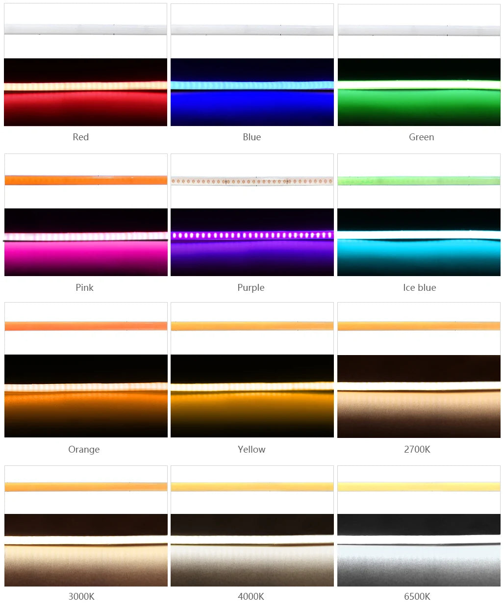 USB 5V COB LED Strip Lights 2.7mm Very Thin Multicolor 480LEDs 1m 2m For Computer Indoor Linear Tape Lights Flexible Convenient