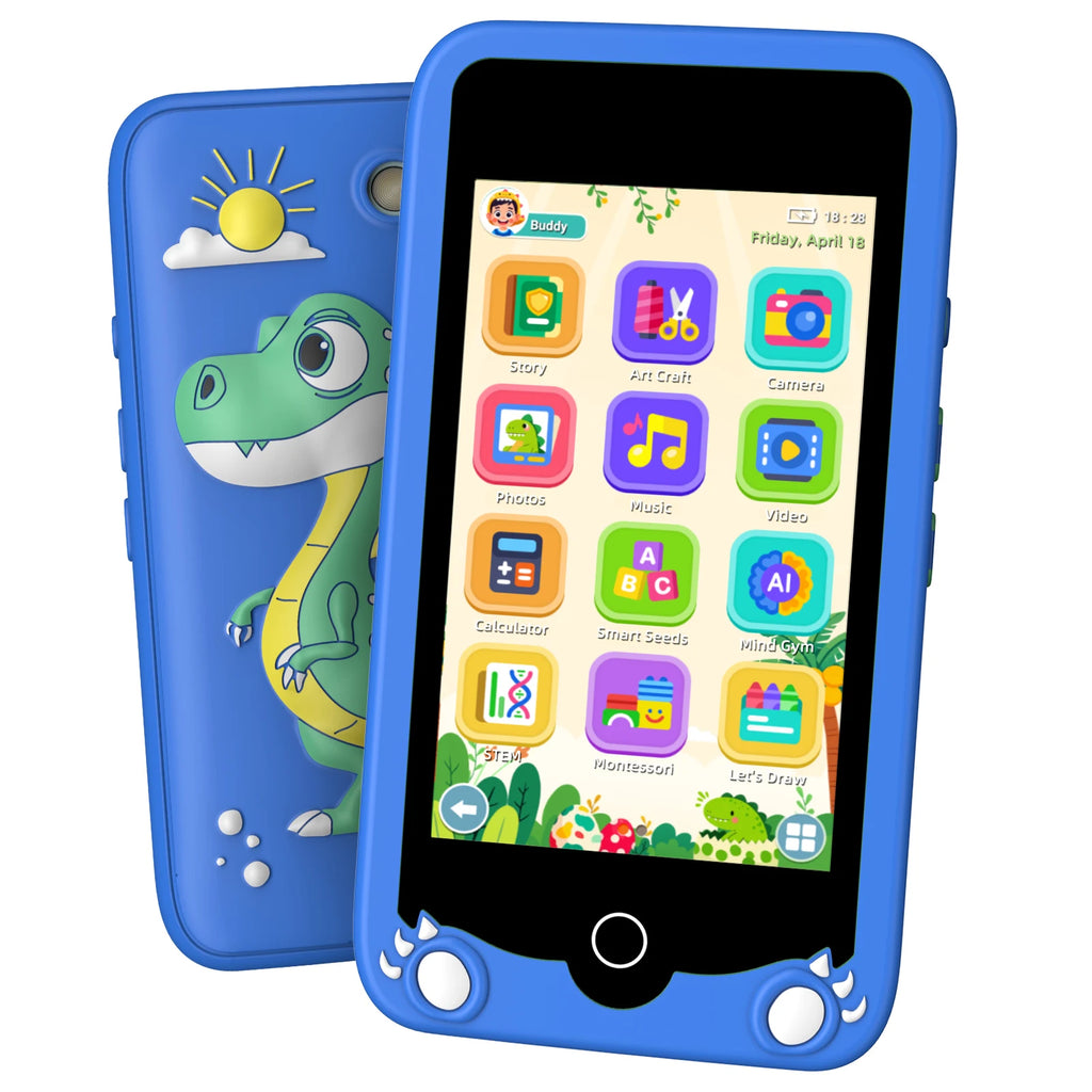 Kids' 3.97-inch Touch Screen Toddler Smart Phone Learning Toy, with Educational Games, High Capacity Children's Phone,Toy Phone