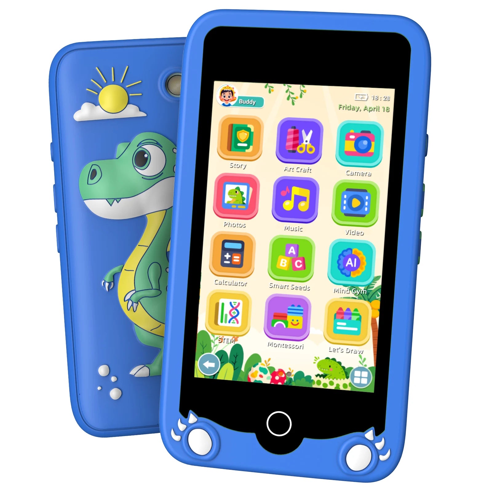Kids' 3.97-inch Touch Screen Toddler Smart Phone Learning Toy, with Educational Games, High Capacity Children's Phone,Toy Phone