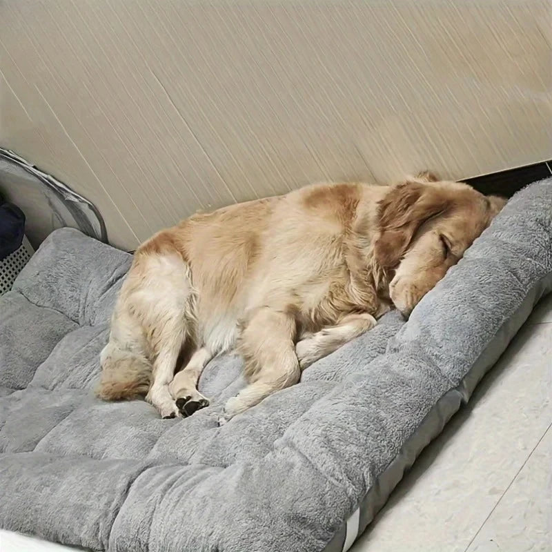 120*60cm Large Plush Dog Bed Sofa Thickened Super Soft Polyester Pet Mat Dog Crate Mat Bed For Small Medium Large Dog Bed