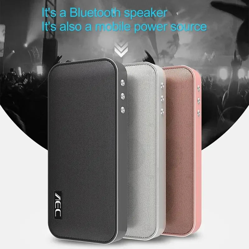 Portable Bluetooth Speaker Power Bank – Slim Deep Bass