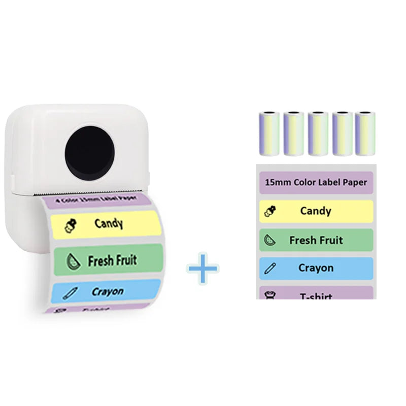Thermal Portable Printer Mini Pocket Print Photo Thermal Label Printers With 57mm Printing Wireless BT Android And iOS Printers