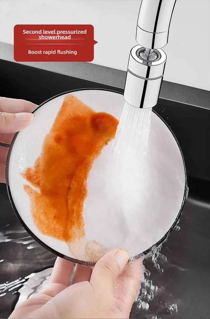 360° Rotary Kitchen Faucet Spray Head Filter washbasin Splash proof Adapter 2 Mode adjustable Kitchen Sink Faucet Aerator