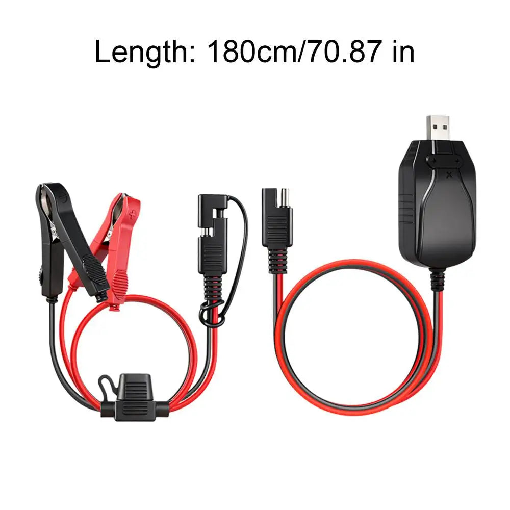 b Color 12V Motorcycle Battery USB Charger Maintainer For Vehicles