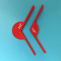 1 set teaching tools, math supplies, angle tools, geometric angle display tools, math teaching aids, learning tools