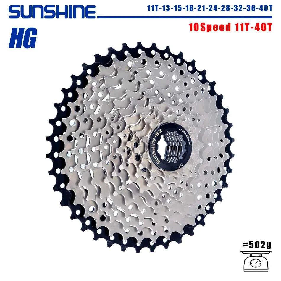 SUNSHINE Bicycle Cassette 8/9/10/11/12Speed Freewheel HG Structure Sprocket 32/36T/40T/42T/46T/50T/52T Flywheel For SHIMANO/SRAM