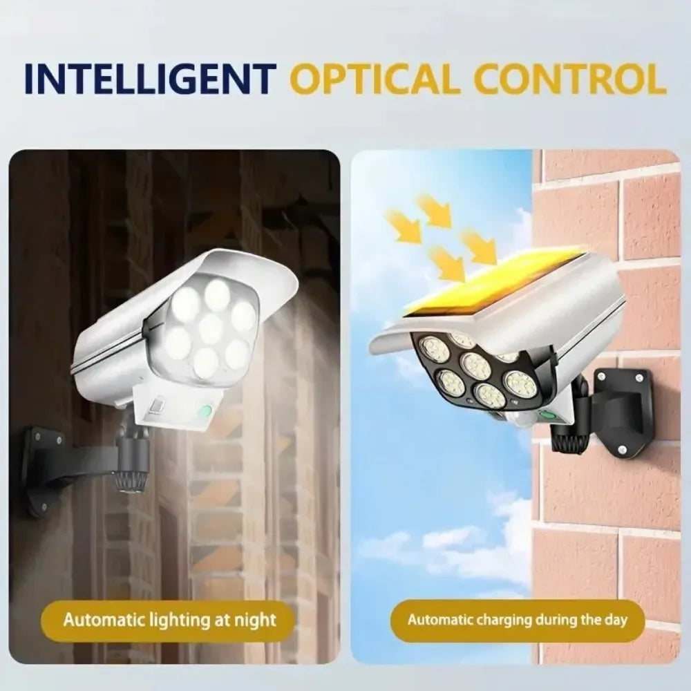 Outdoor Solar Motion Sensor Flood Light With Camera