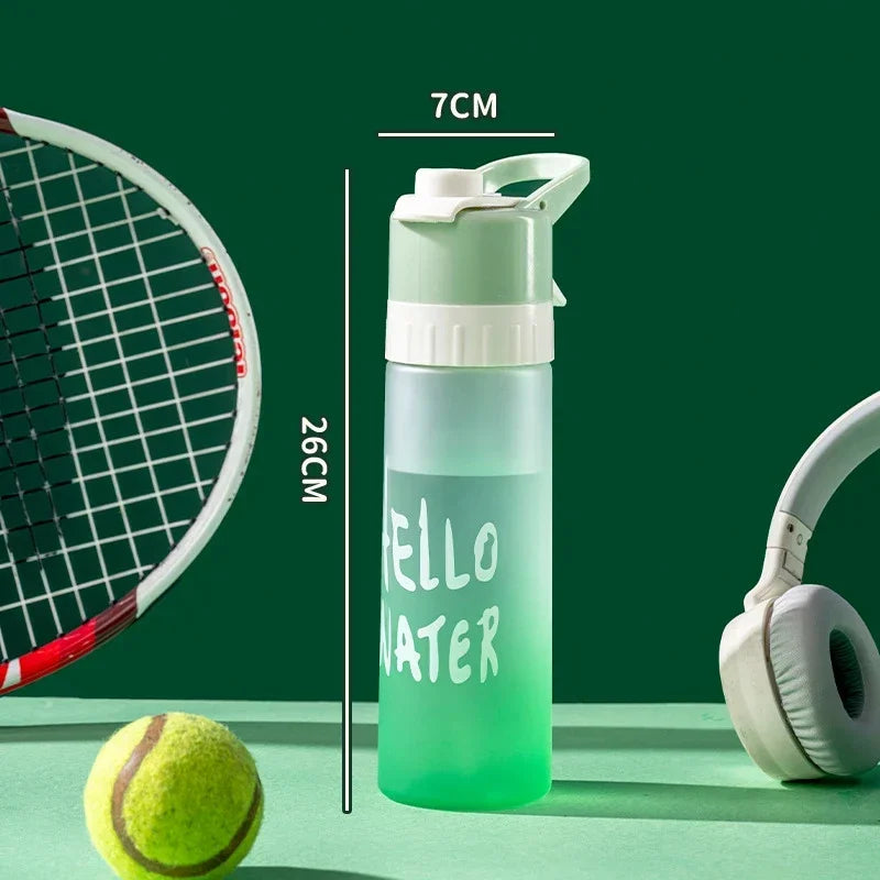 650ml Large Capacity Spray Water Bottle BPA Free Outdoor Sport Fitness Travel Drinkware Fitness Center Water Cup