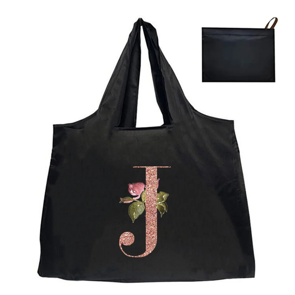 Shopping Bag Tote Bag Foldle Grocery Organizer Reusable Handbags Shoulder Bags Convenient Large-Capacity Large Tote For Fashion