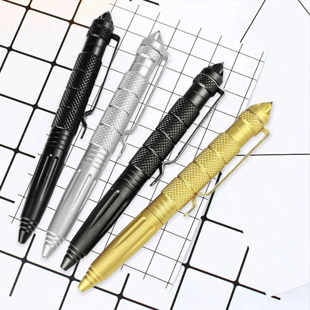 New Multi Functional Tactical Pen High Quality Steel Anti Skid Portable Self Defense Pen Aluminum Glass Breaker Survival Tool