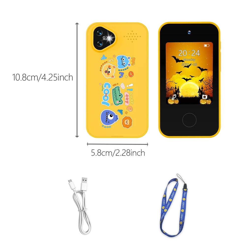 Kids Smartphone Toys, Kids Learning Toys with Dual Cameras, Kids Storytelling Phones, Early Childhood Educational Toys