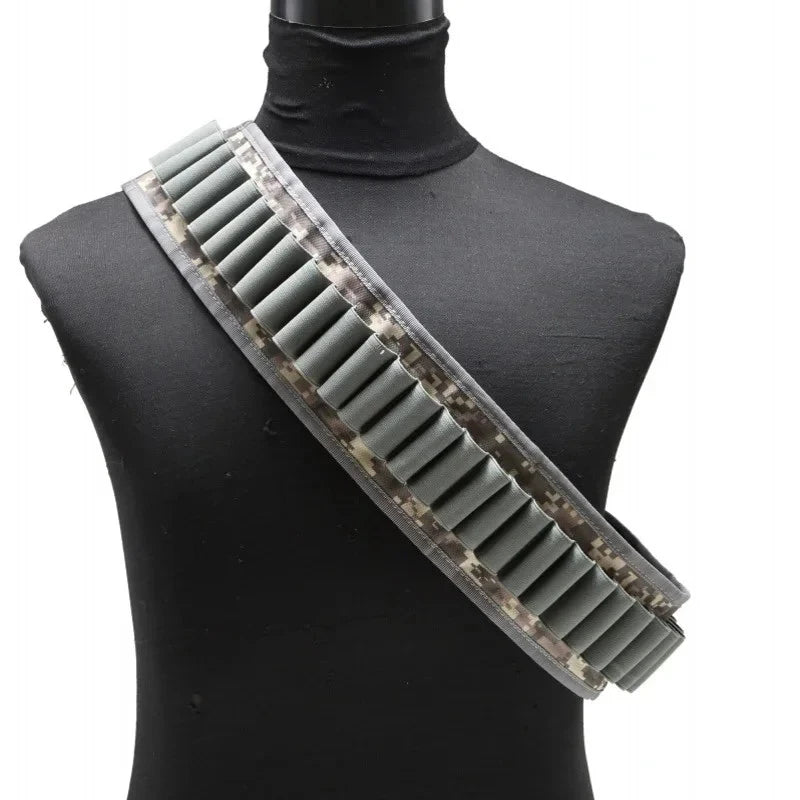 30 Round Shell Holder Belt Training Hunting Accessories Outdoor Sports 12 Gauge 12GA Ammo Bandolier Cartridge Waist Belts