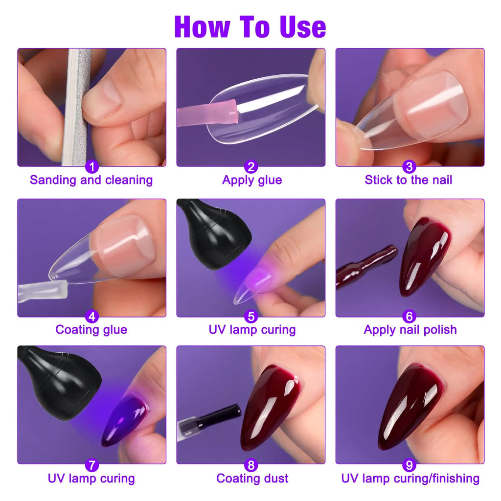 3W UV Nail Lamp 395nm LED Clip-on Flexible 360° USB Portable Desk Light Manicure Salon Dryer Curing for Gel Nails Resin Art Gift