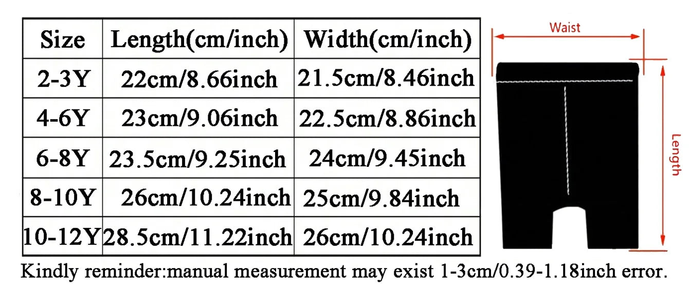 3 Pcs/Pack Summer Girls Shorts Kids Safety Pants Adorable Underwear Clothes Children's Cute Bow Short Underpants for Young Girls