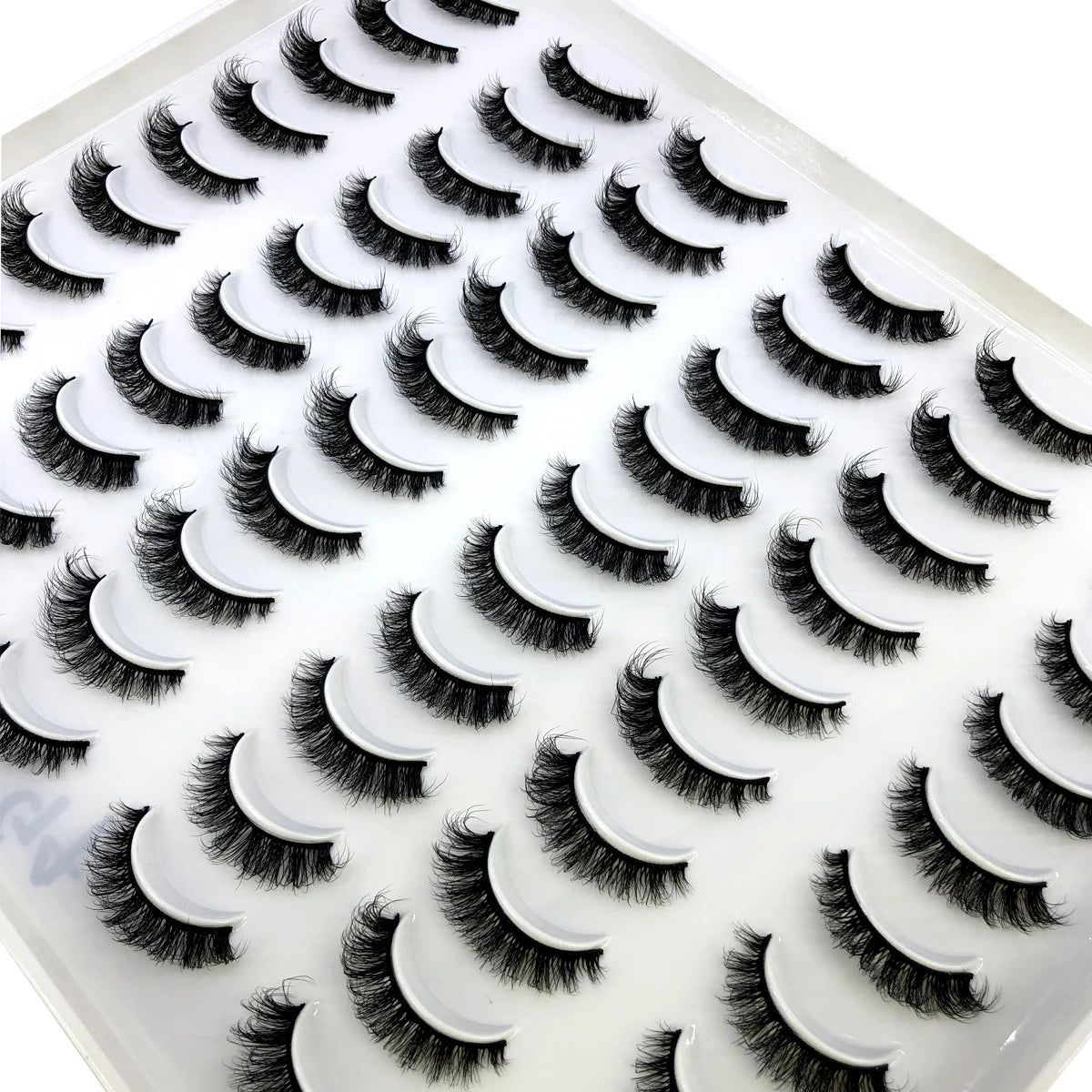 HBZGTLAD 30/40 pairs of natural long 3D artificial mink false eyelashes false eyelashes makeup set mink eyelashes extended eyela