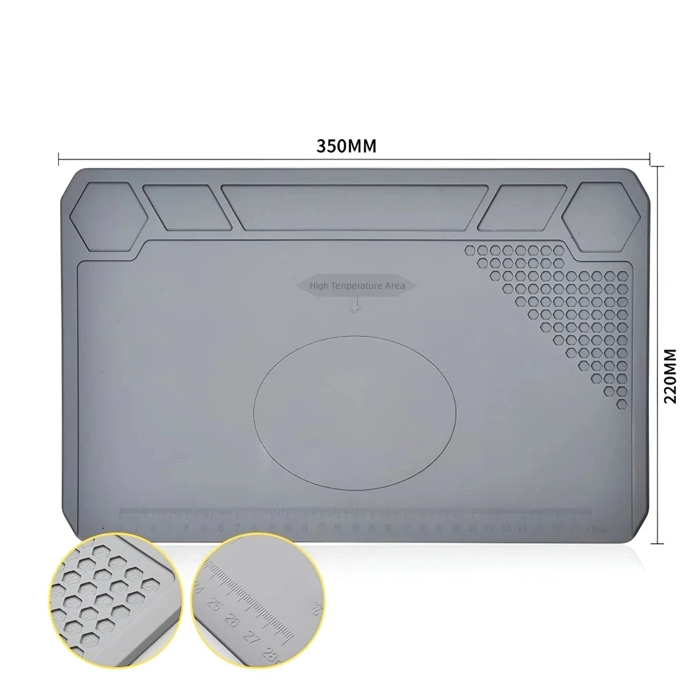 ESD Heat Insulation Soldering Mat Computer Phone Repair Tool Kit Working Silicone Repair Pad Heatresistant Maintenance Tool Kit
