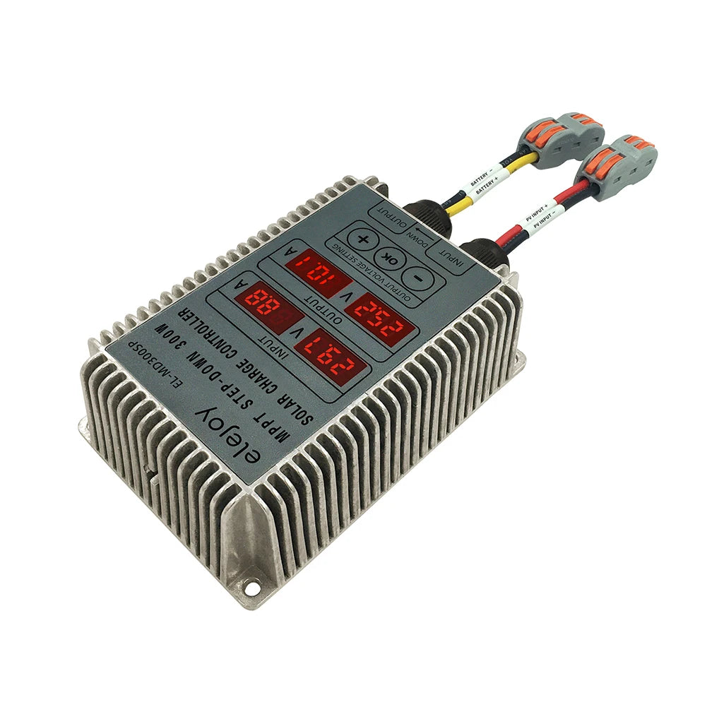 400W MPPT Solar Charger Controller Step-up/Step-down Real-time Monitoring 10~30V 12V/24Output Voltage Solar Battery Recharging