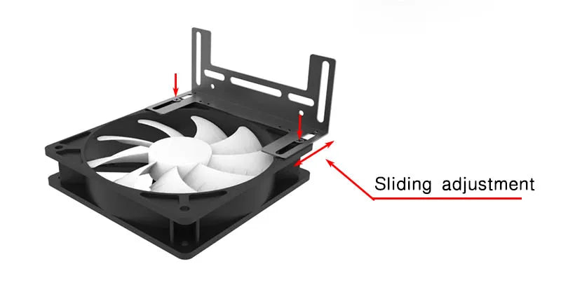 Computer Case Memory 120mm 140mm Cooling Fan Support Holder RAM Module Cooler Bracket
