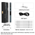 ALIENTEK T80/T80P Soldering Iron Adjustable Temperature 100W Fast Heat Portable Digital Smart Electric Welding Station Kit C245