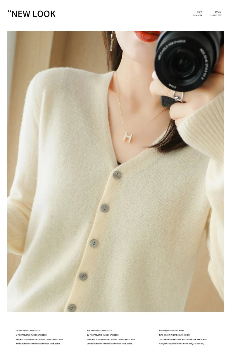 Women Cardigans 2025 Autumn Winter Single Breasted Knitwears Long Sleeve Warm Knit Cardigan Korean Fashion Spring casual Sweater
