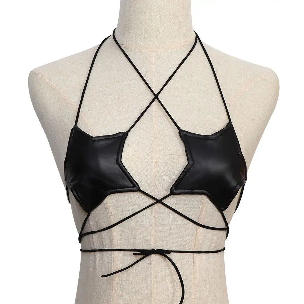 Ladies Sexy Top Bustier Tops Star Bra Backless Nightclub Star Camisoles Camisoles & Tanks Woman Vest Nightclub Vest