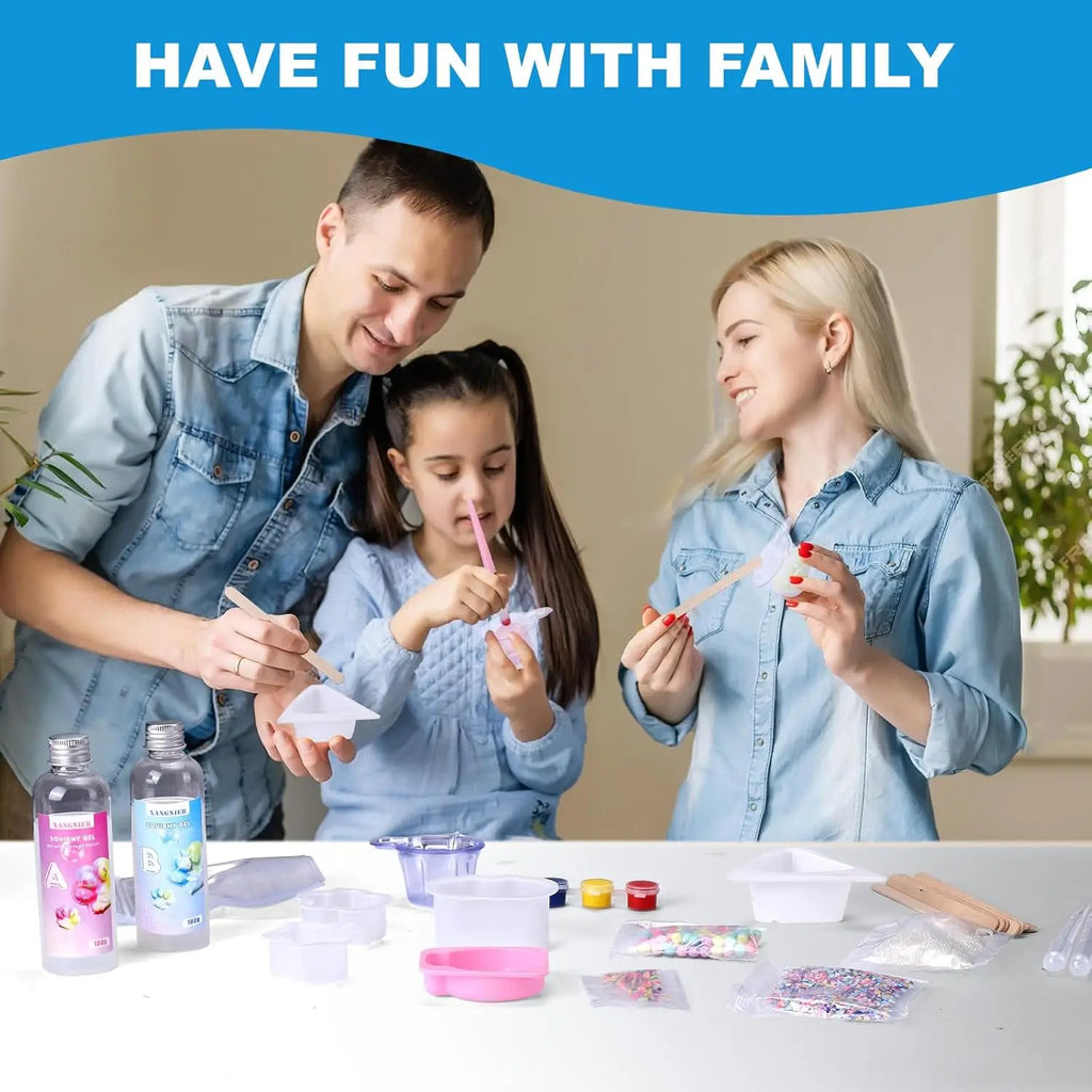 Liquid Silicone Squishy Maker Kits for Taba Squishy DIY Squishy Making Kit Art Crafting Molding Supplies Sets Decompression Gift