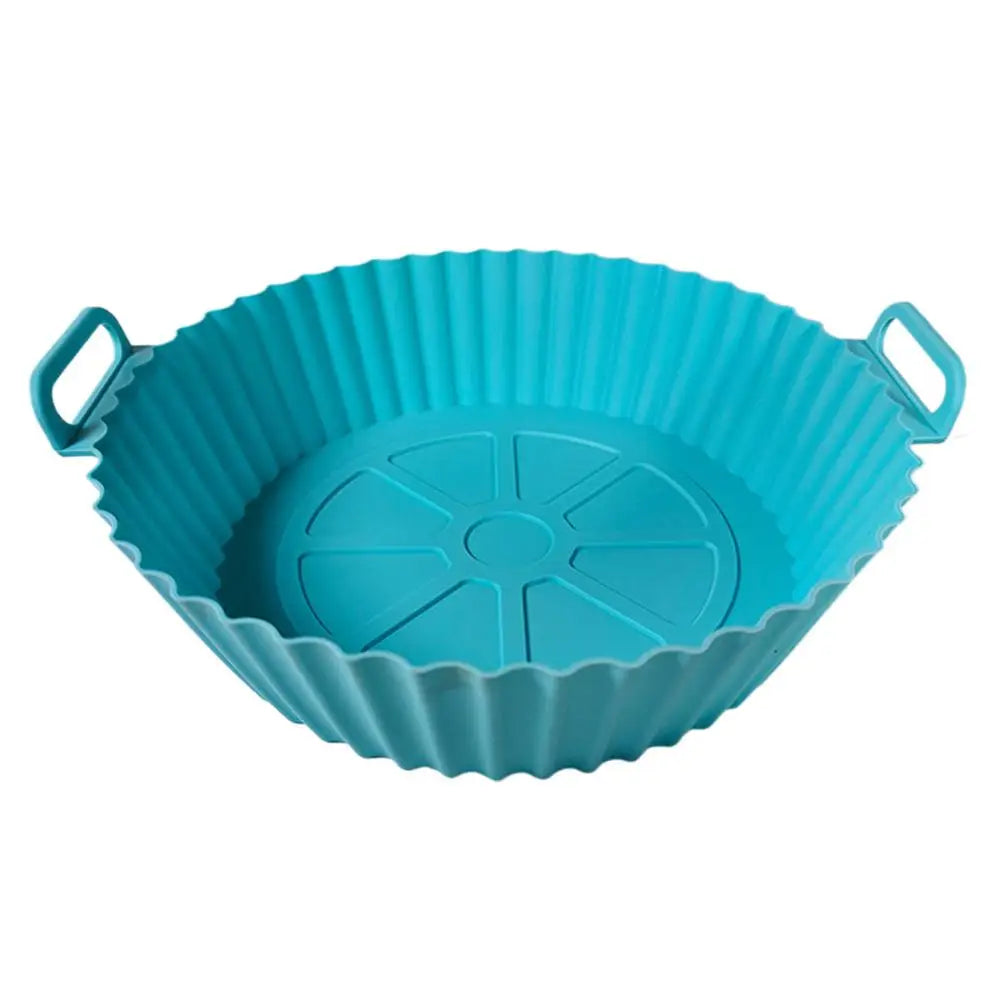 Air Fryer Silicone Liners Air Fryer Silicone Pot Reusable Silicone Air Fryer Liners Food Safe Non Stick Air-Fryer Accessories