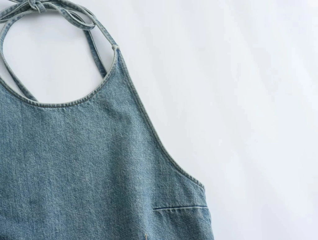 Faionable Versatile Women's Denim Vest S4290 Sexy Top for All Seasons Spring Summer Autumn Winter by WMDR