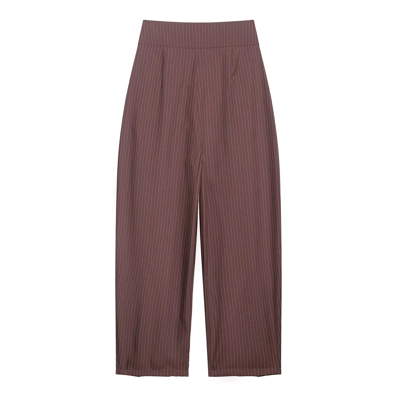 Koekop Office outfits High-waisted pleated balloon Ladies Pants Fashion Office Wear High waist Pants for Women Formal Pants