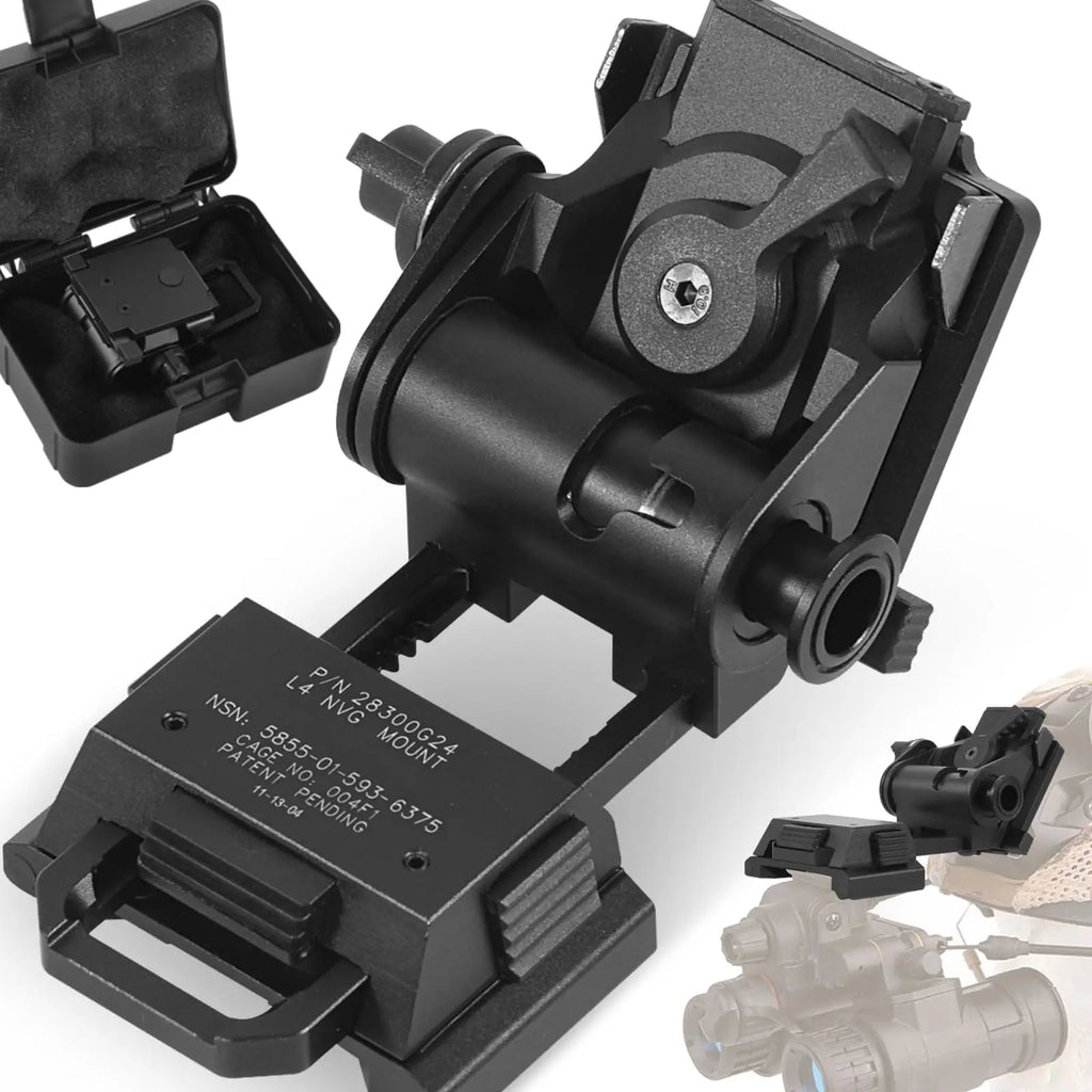 BOOIU New L4G24 NVG Tactical Helmet Mount Metal/Nylon Holder Bracket For PVS15/18  Goggles Night Vision Stent Helmet Accessories