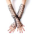1 paire de fausses manches détachables printemps automne, volants en dentelle, manchette de coude, pull décoratif, manchettes transparentes pour femme