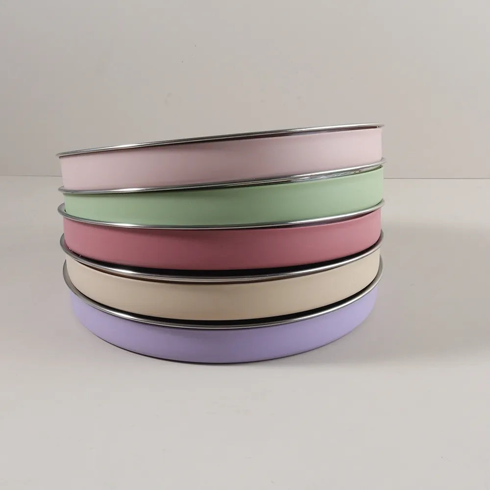 Big Baby Feeding Plate Silicone Stainless Steel Boy Girl Tableware Cute Plain