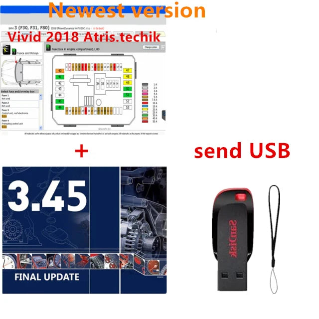 2023 Hot Newest Version Autodata 3.45 Auto Repair Software Auto-Data 3.45 Car Software Information Auto Data Install Video Guide