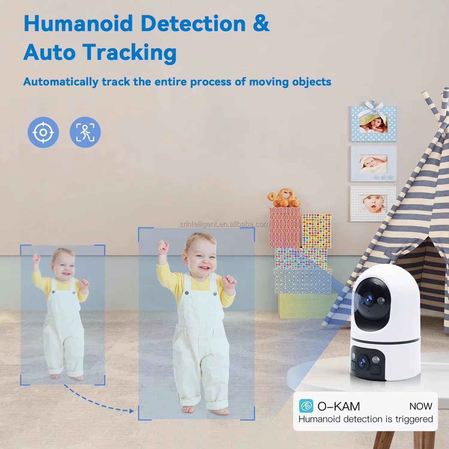 New 10MP 5K HD Clear WiFi Baby monito Dual Screen Video Call PTZ Night View Pet Camera Home Surveillance Cam Monior