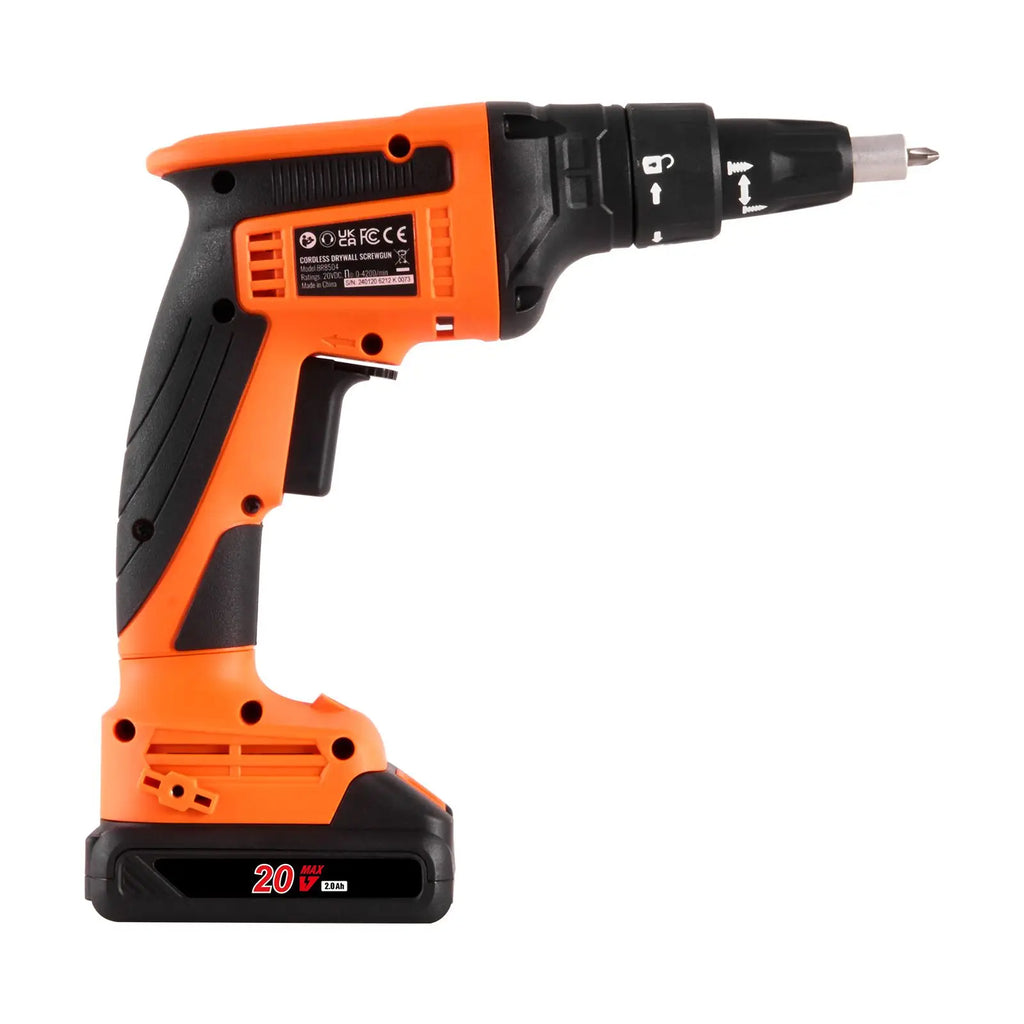 "20V Max Brushless Cordless Drywall Screw Gun Kit with 2 Battery Packs & Charger"