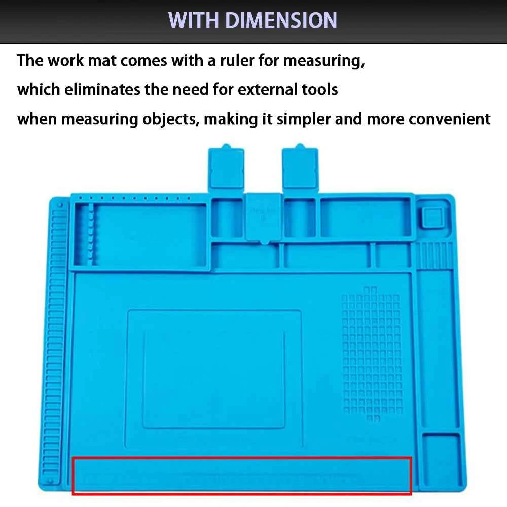 Repair Pad Silicone Waterproof Motherboard Electronic Equipment Repair Board Multi-Component Placement Heat Tin removal work pad