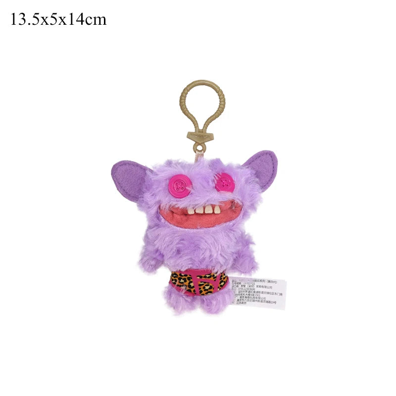 Original Fuggler Plush Keychain Ugly Monster Screech Munch Rabid Rabbit Wide Eyed Weirdo Annoyed Alien Stuffed Peluche Toys