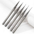 5PCS/set 6/9/12/15/18mm Nail Liner Brush Set Drawing Lines Stripe Painting Flower Pen Nail Art Manicure Metal Handle Brush Set