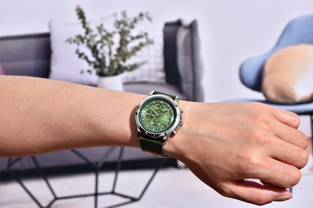 BENYAR Men's Watches Luxury Quartz Wristwatches Chronograph Watch Men Gifts Waterproof Stainless Steel Clock Reloj Hombre 2025