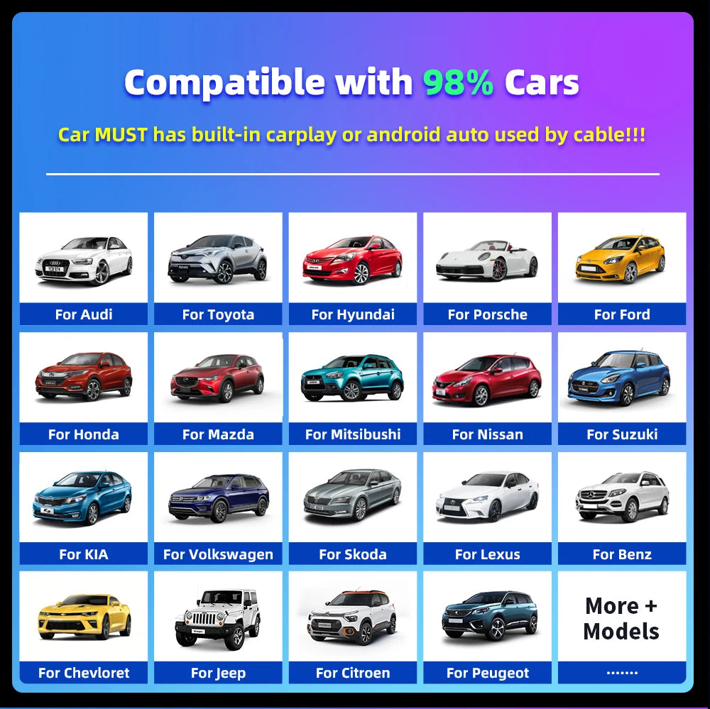 EKIY A2 Wired to Wireless Android Auto Adapter For Wired Android Auto Cars Smart Ai Box Bluetooth WiFi Spotify Auto Connect Map