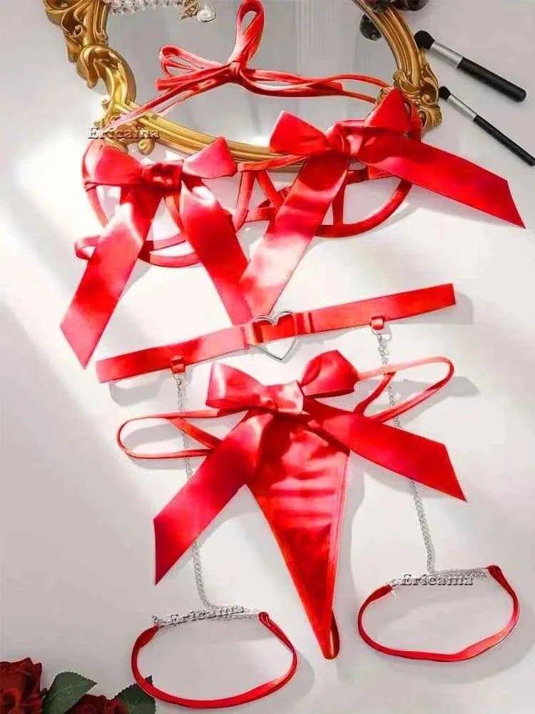 Sexy Lingerie Set Transparent Hot Porno Lace Erotic Underwear Sexy Bra And Panty Garter Set Lingerie Sexy Hot Erotic Sleepwear
