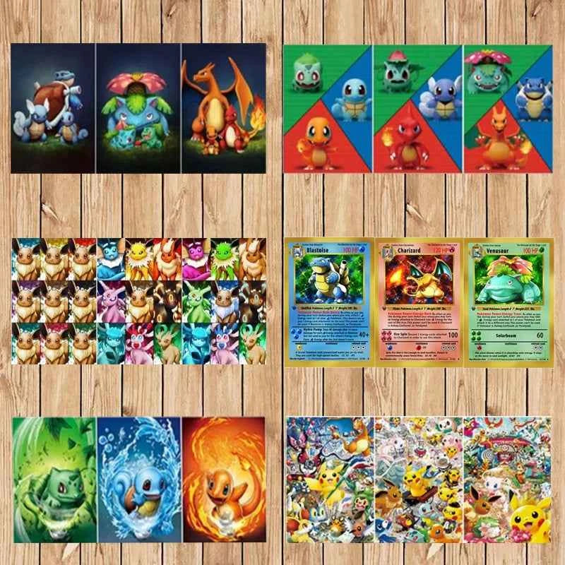 Pokemon 3D Lenticular Poster Anime Painting 3D Printing Home Decor Wall Cover Anime Artwork Birthday Gifts Home Decor Toy