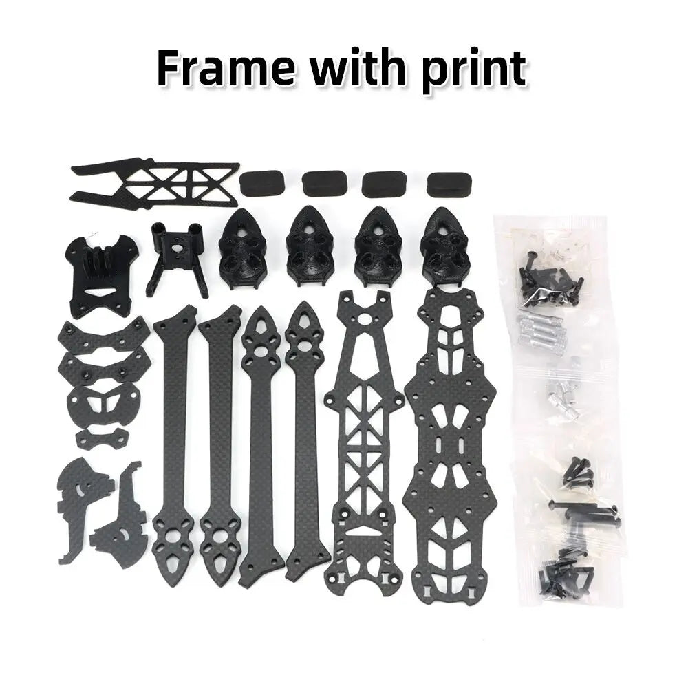 Mark4 7inch 295mm with 5mm Arm Quadcopter Frame 3K Carbon Fiber 7" FPV Freestyle RC Racing Drone with Print Parts for DIY FPV