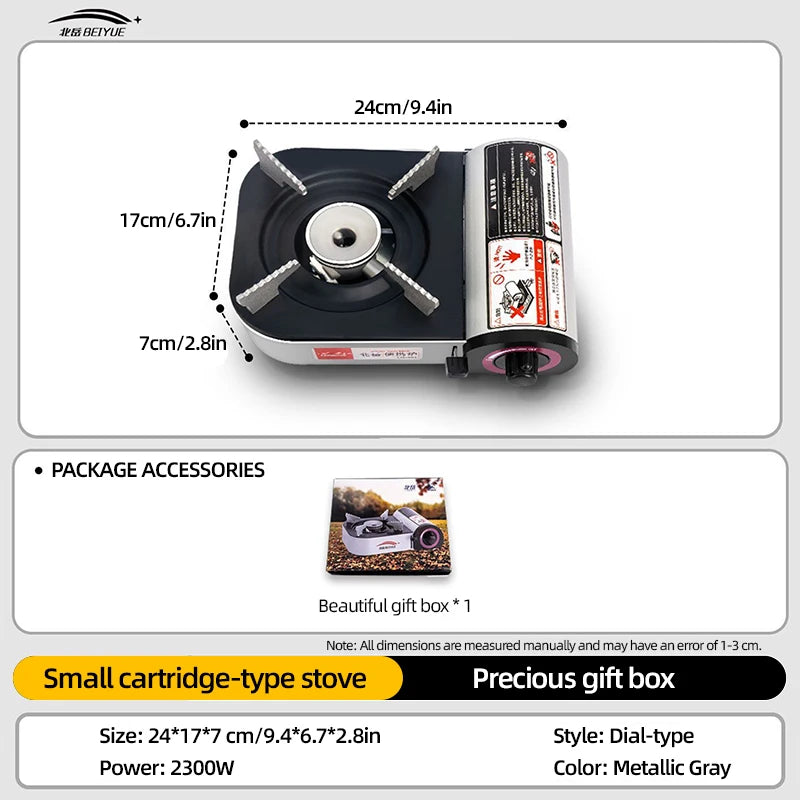 Beiyue Camping Gas Stove Portable Mini Stove Hot Pot Camping Outdoor Gas Equipment Camping Accessories