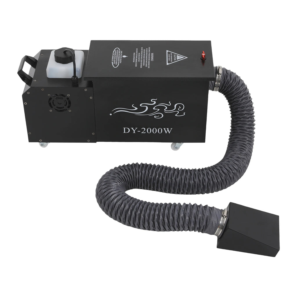 2000W Water Mist Machine Low Lying Fog Machine Ground Smoke Effect Equipment Performance for DJ Disco Wedding Party KTV Stage