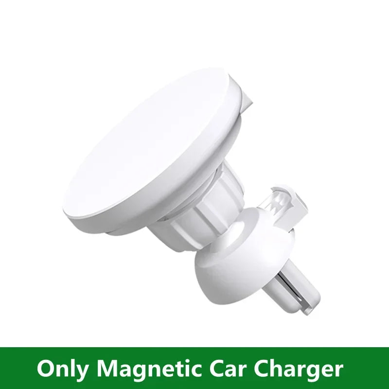 30W Magnetic Car Mobile Phone Holder Stand Wireless Charger For iPhone 15 14 13 12 Pro Max Mini Air Vent Fast Car Charging Stand