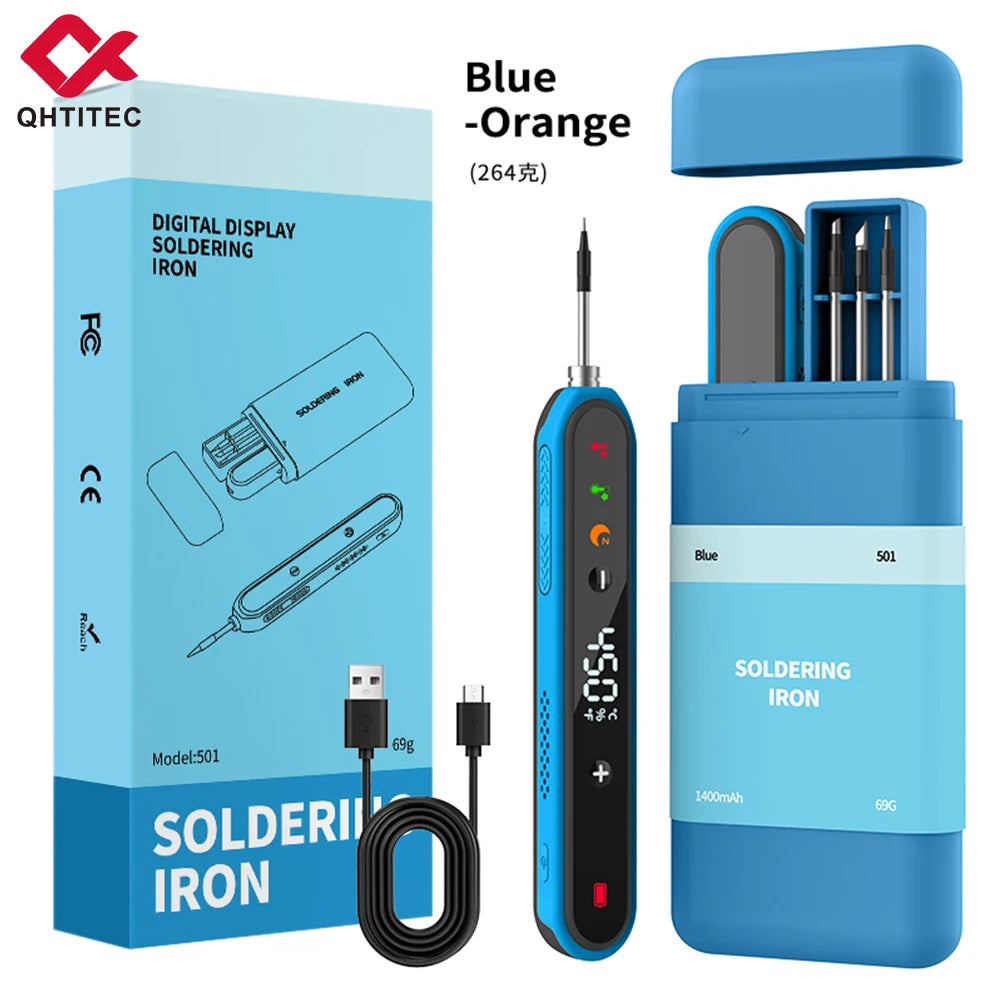 JCD USB Soldering Iron Portable 5V 15W built-in battery with Three-Level Temperature Control Wireless Mini Soldering Tools