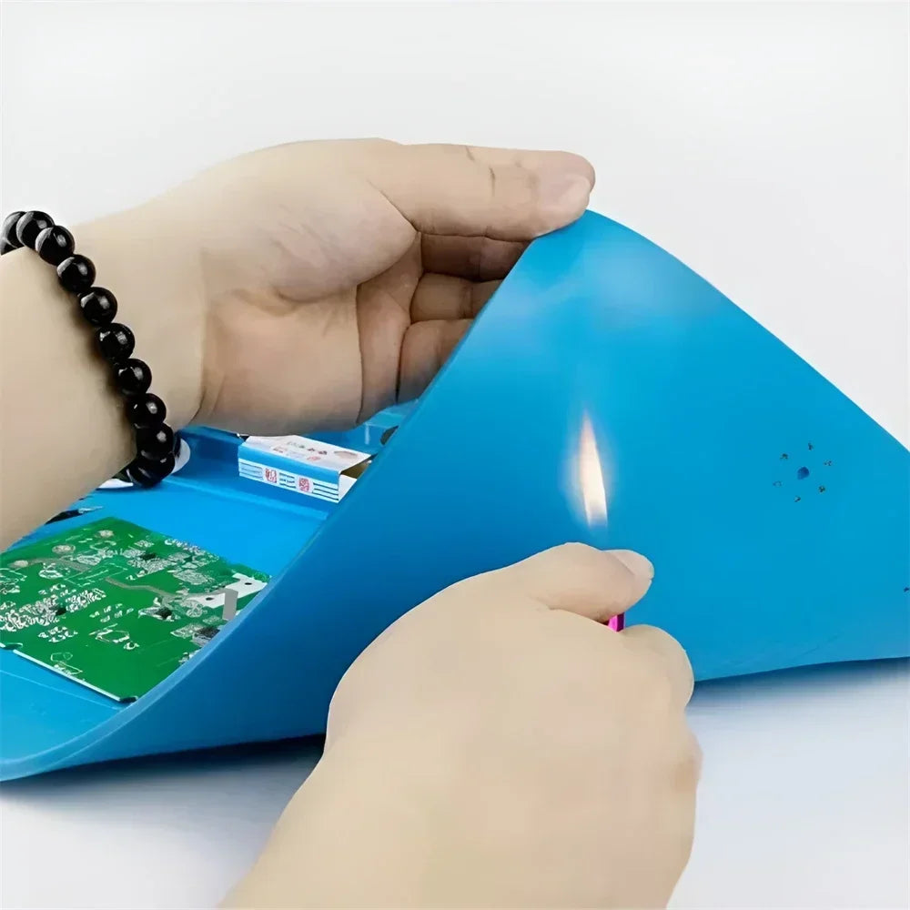 ESD Heat Insulation Soldering Mat Computer Phone Repair Tool Kit Working Silicone Repair Pad Heatresistant Maintenance Tool Kit