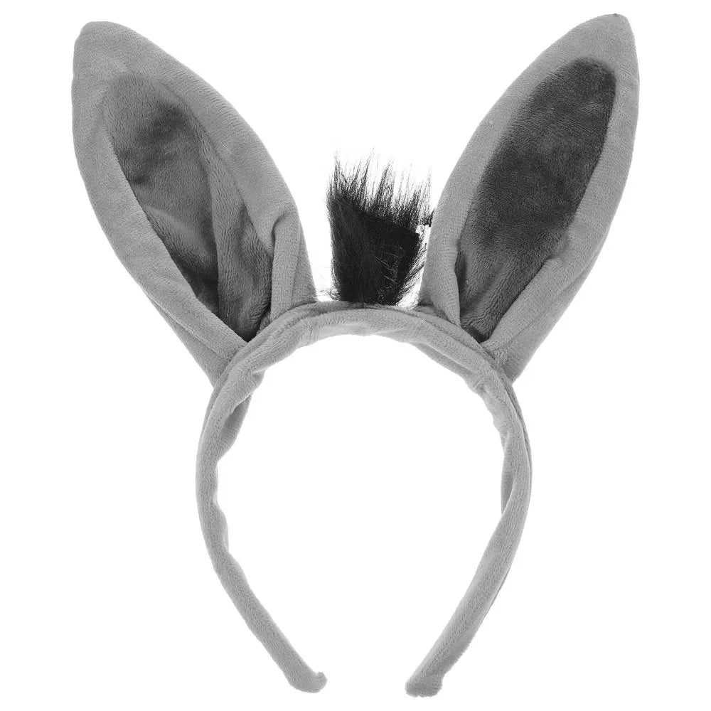 1Pc Donkey Ears Headband Cute Hairband Animal Costume Donkey Ear Hair Accessories For Party Halloween Cosplay Headbands